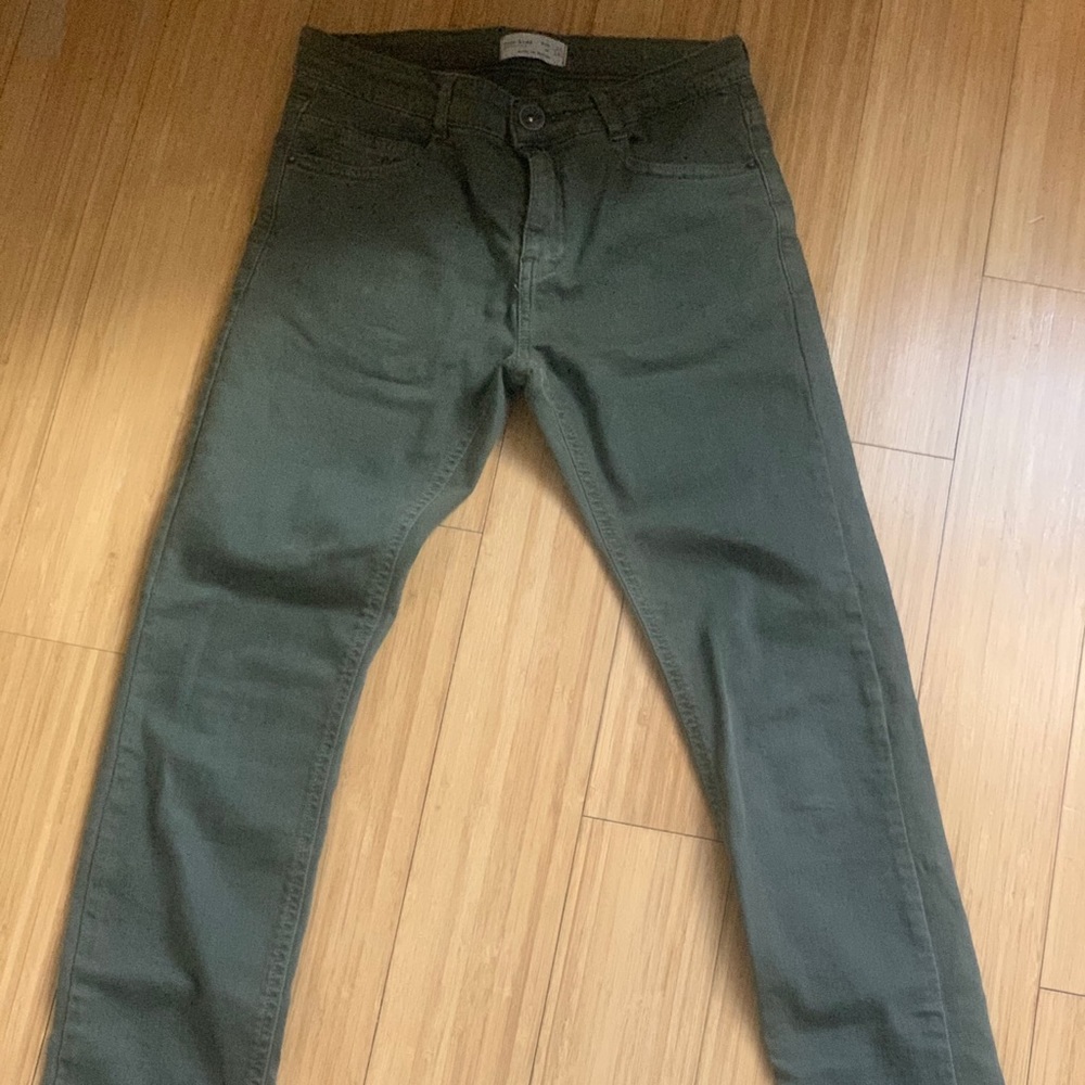 Green jeans